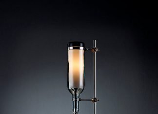Wine Bottle Lamp collection by John Liang – upcycleDZINE