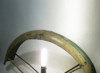 BICYCLE PARTS LAMP at krab – upcycleDZINE