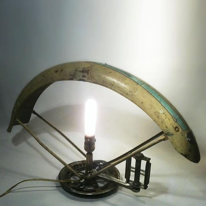 BICYCLE PARTS LAMP at krab – upcycleDZINE