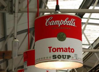 CAMPBELL’S CAN LIGHT by Willem Heeffer – upcycleDZINE
