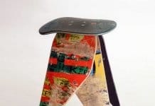 Skateboard stool by deckstool – upcycleDZINE