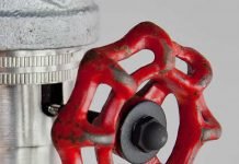 Red Engine Valve Pendant by Hammers & Heels Red Engine Valve Pendant by Hammers & Heels – upcycleDZINE