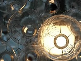 DIY Plastic Bottle Chandelier: 150 Litre Light Project 150 Litre Chandelier by Organelle Design – upcycleDZINE