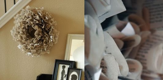 DIY Book Page Wreath: Make Your Own for Just $2