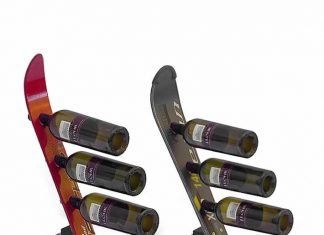 Snow Ski Wine Rack by SKICHAIR Snow Ski Wine Rack by SKICHAIR – upcycleDZINE