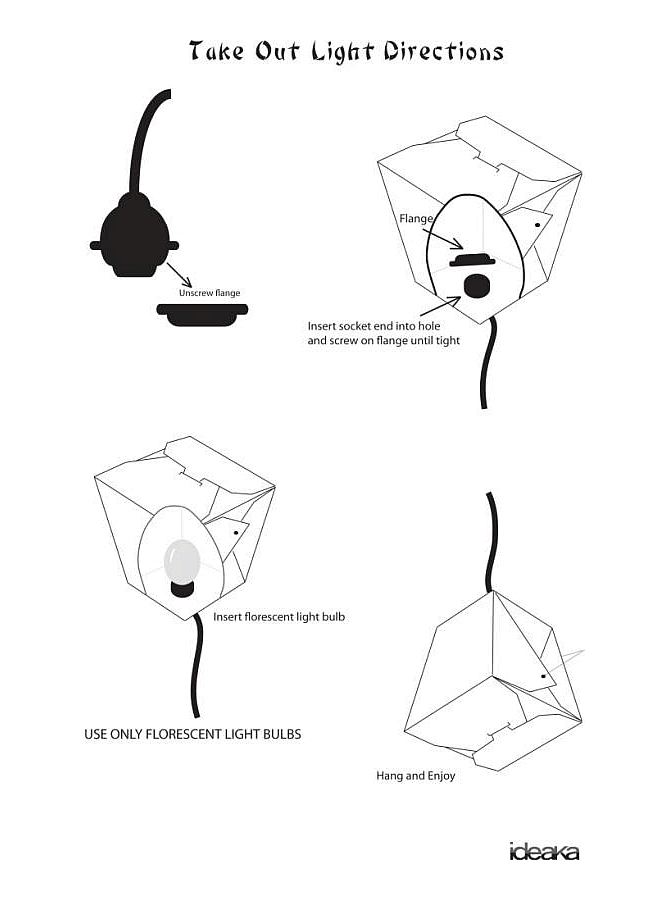 Take Out Light by Ideaka – upcycleDZINE