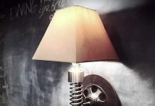 Motorcycle Floor Lamp by Classified Moto Motorcycle Floor Lamp by Classified Moto – upcycleDZINE