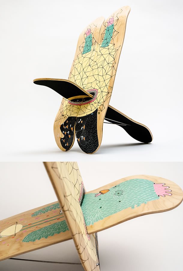 The Sitflip skateboard chair by Sitflip – upcycleDZINE