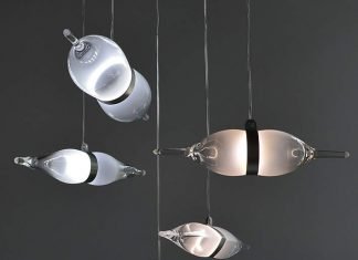 BIPOLAIRE: wine glass pendant lamps by Tat Chao – upcycleDZINE