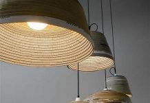 BEUTE: cardboard lamp by herrwolke – upcycleDZINE