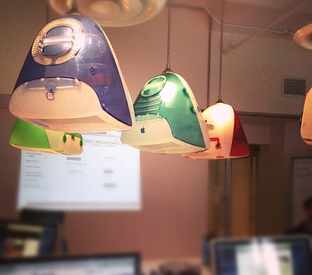 iMac Pendant lamp at G Adventures – upcycleDZINE
