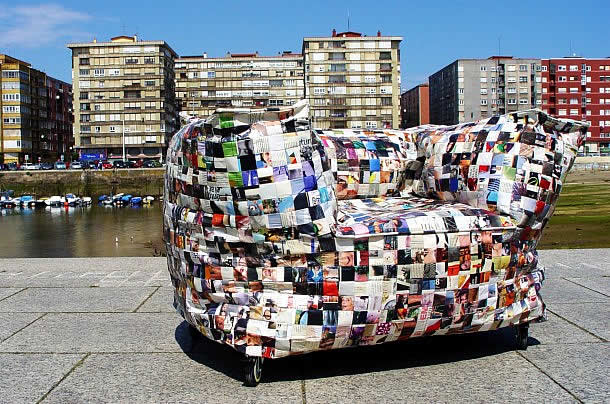 Sofa Away: paper furniture by RUBCN – upcycleDZINE