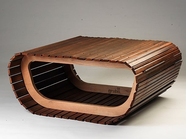Roller blind furniture by Gruba – upcycleDZINE