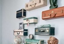DIY: Vintage Suitcase Shelves by Ki Nassauer
