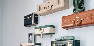 DIY: Vintage Suitcase Shelves by Ki Nassauer
