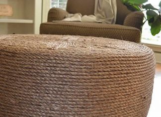 DIY: Tyre Ottoman by Nikki