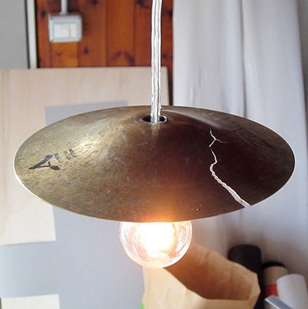 Upcycled on sale ceiling light
