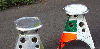 Aviation Stool: aircraft turns into design stool by AERO-1946 – upcycleDZINE