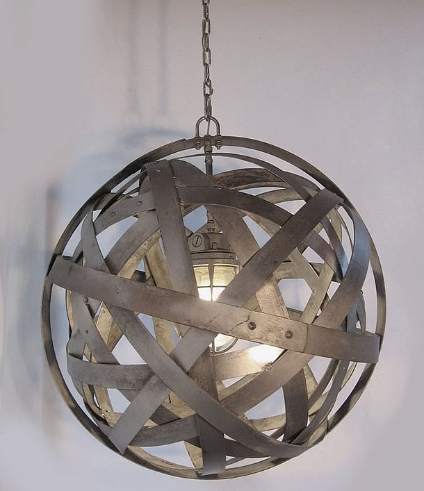 Orbits: recycled wine barrel metal hoops by Stil Novo Design – upcycleDZINE