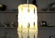 DIY: Upcycle milk cartons into MilkDrop lampshade by Gilbert de Rooij