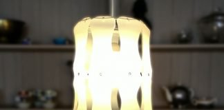 DIY: Upcycle milk cartons into MilkDrop lampshade by Gilbert de Rooij