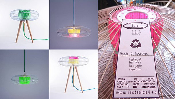 Lamp Fan: second life for fan guards by Fantasized – upcycleDZINE