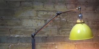 Lawn Tractor bedside reading lamp by Omega Lighting Design