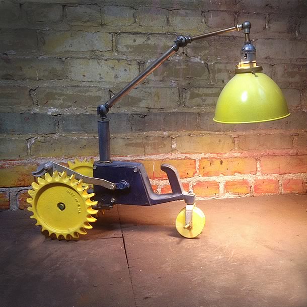 Tractor discount bedside lamp