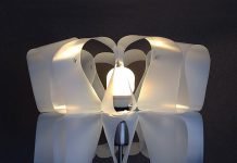 DIY: Upcycle milk container into MILKWAVES lampshade by Gilbert de Rooij