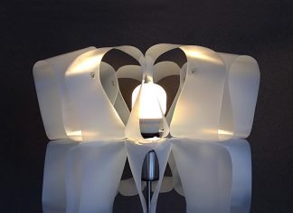DIY: Upcycle milk container into MILKWAVES lampshade by Gilbert de Rooij