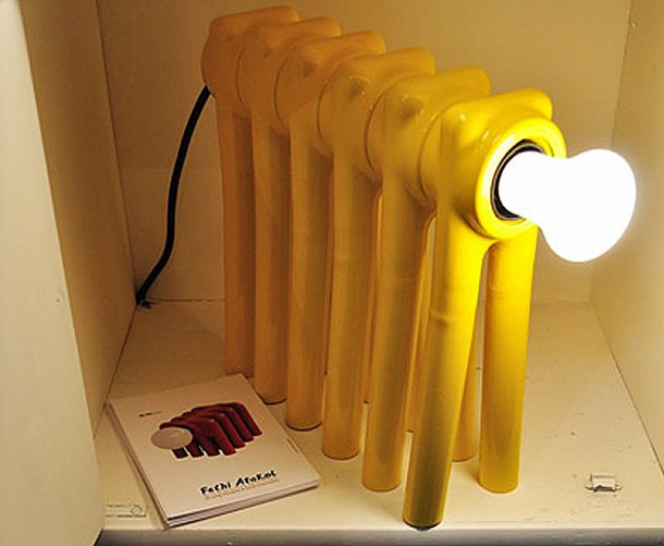 Re-Pet lamp: re-using an old radiator by Fethi Atakol – upcycleDZINE