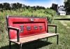Blue Collar Bench: vintage tailgate used in bench by Yesterday Reclaimed Blue Collar Bench: vintage tailgate used in bench by Yesterday Reclaimed – upcycleDZINE