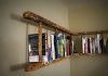Vintage Ladder upcycled into Bookshelf by Naturally Cre8tive