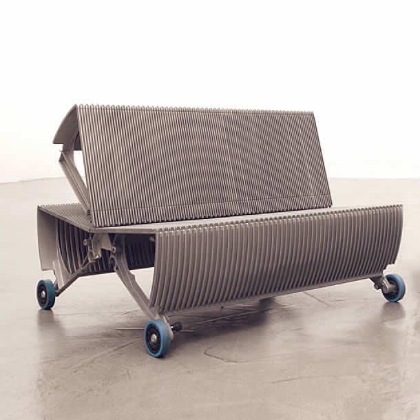 de_escalator: Furniture made out of an old escalator by gabarage – upcycleDZINE
