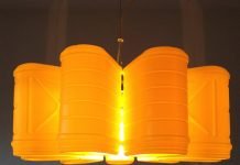 DIY: Container upcycled into CHOCODAISY lampshade by Gilbert de Rooij