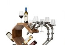 In Vino Vitae: Wine rack with a message by Akke Functional Art – upcycleDZINE