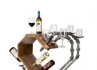 In Vino Vitae: Wine rack with a message by Akke Functional Art – upcycleDZINE