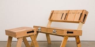 Crate Chairs: Upcycled storage crates by Autumn Workshop on upcycleDZINE