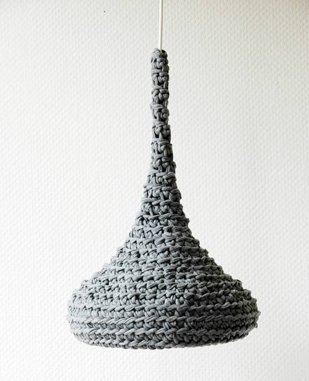 LUUNA: Crochet pendant lamp by Buubok – upcycleDZINE