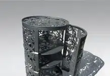 Metal Barrels upcycled into lace furniture by Dentelles & Bidons Metal Barrels upcycled into lace furniture by Dentelles & Bidons – upcycleDZINE