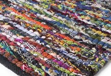 UBER: rug with reclaimed cotton by Trash Garden