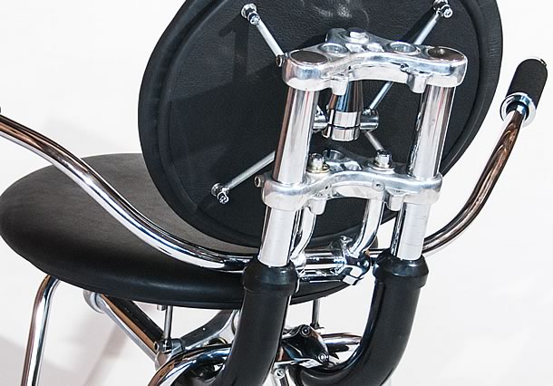 Motorcycle parts furniture by Bike Furniture Design