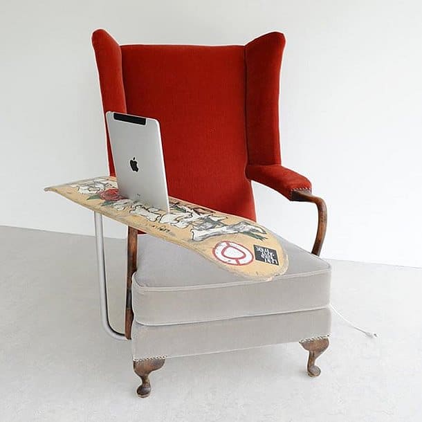 Skateboard Chair: Tablet furniture by Weder – upcycleDZINE