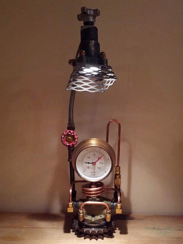 Tell time with Industrial Clocks and Lamps by Upcycled-hall – upcycleDZINE