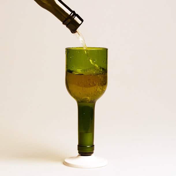 STALLO: upcycled glass bottles turned into cups by OS Italianos – upcycleDZINE