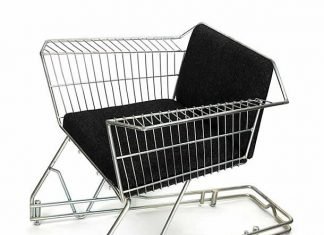 ANNIE: shopping cart turned into chair by Max McMurdo on upcycleDZINE