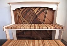 Vintage Piano upcycled into desk by MonkWood Studio – upcycleDZINE