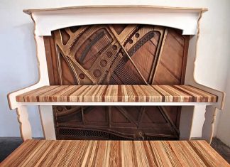 Vintage Piano upcycled into desk by MonkWood Studio – upcycleDZINE