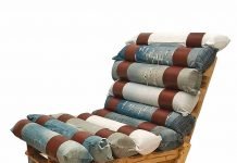 ACHILLE: modular denim chair by Hang Design Hang Design created an upcycle design chair called Achille made of worn out denim and old pallets. - upcycleDZINE