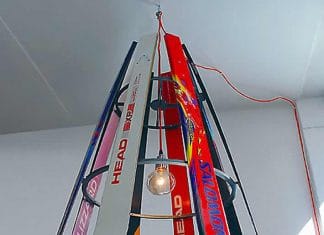 SKI-CHANDELIER by Willem Heeffer – upcycleDZINE